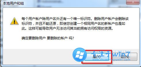 雨林木风Win7的用户账户如何删