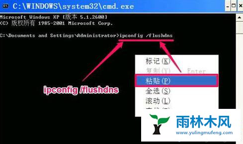 winxp怎么使用CMD命令刷新DNS缓存